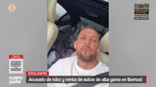 Fritz Moreno, acusado de liderar una organización criminal dedicada al robo de autos de alta gama, está libre. Video: Cuarto Poder