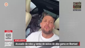 Fritz Moreno, acusado de liderar una organización criminal dedicada al robo de autos de alta gama, está libre. Video: Cuarto Poder