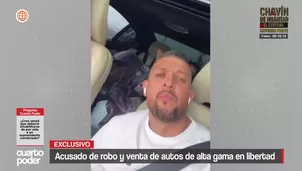 Fritz Moreno, acusado de liderar una organización criminal dedicada al robo de autos de alta gama, está libre. Video: Cuarto Poder