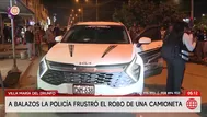 Frustran robo de camioneta a balazos en Villa María del Triunfo