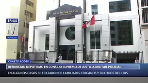 El Fuero Militar Policial emitió un comunicado