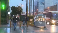 Una intensa llovizna se registró hoy sobre distintos distritos de Lima Metropolitana y Callao. / Video: Canal N