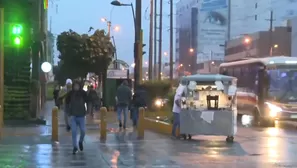 Una intensa llovizna se registró hoy sobre distintos distritos de Lima Metropolitana y Callao. / Video: Canal N