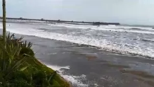 La condición del mar afectó también a unos 300 turistas extranjeros. Foto y video: América Noticias