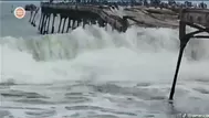 Fuerte oleaje paraliza turismo y pesca en Paracas y Pisco