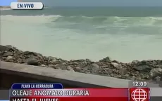 Un fuerte oleaje se presentó en la playa La Herradura - Noticias de herradura