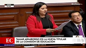 Fuerza Popular eligió a la congresista Tamar Arimborgo. Foto: Captura América TV