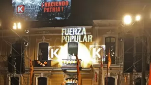 Frontis del partido Fuerza Popular. Foto: Andina. Video: Canal N