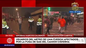 Ciudadanos afectados en Estación Cabitos.