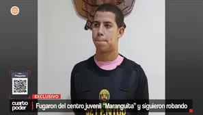 Carlos Alberto Guillén Moreau, de 19 años, escapó del centro juvenil de Lima conocido como “Maranguita”, participó en un violento asalto armado en Huaral y, pese a todo, un juez ordenó que retorne al mismo lugar del que se fugó. Video: Cuarto Poder