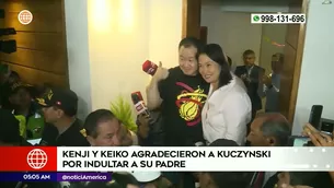 Kenji y Keiko tras dar discurso | Video: América Noticias