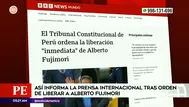 Fujimori: Prensa internacional informa sobre su liberación