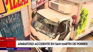 Accidente en SMP. América Noticias