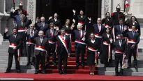 Gabinete ministerial renunciante. Foto: Prensa Presidencia