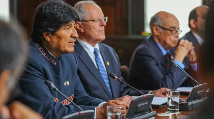 Presidentes Kuczynski y Morales. Foto: Presidencia Presidentes Kuczynski y Morales. Foto: Presidencia