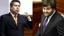 Luis Galarreta y Alberto de Belaunde protagonizaron incidente en el Congreso. Foto: Andina