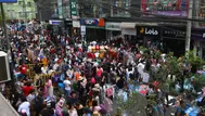 Gamarra abarrotada a pocos días de Navidad