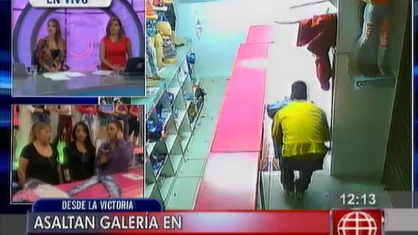 Gamarra: cámara de seguridad captó robo en tienda