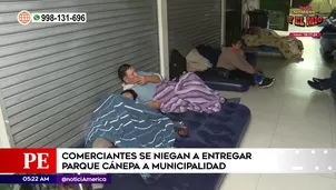 Comerciantes se niegan a entregar Parque Cánepa a Municipalidad de La Victoria. Foto y video: América Noticias