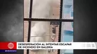  Gamarra: Desesperación al intentar escapar de incendio en galería 