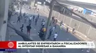 La Victoria: Ambulantes se enfrentaron a fiscalizadores al intentar ingresar a Gamarra