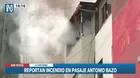 Gamarra: Incendio se registra en predio ubicado en La Victoria