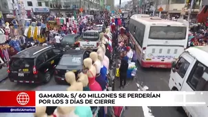 Tres días de cierre en Gamarra. Foto: América Noticias