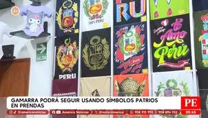 Gamarra podrá seguir usando símbolos patrios en prendas. Foto y video: América Noticias