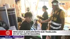 Gamarra: Policía rescató a adolescente que trabajaba en taller