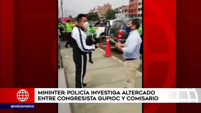 Rodríguez: Policía investiga altercado entre congresista Robinson Gupioc y comisario