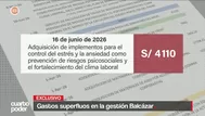 Gastos superfluos en la gestión del presidente José Balcázar
