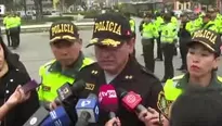 El General Pérez también se refirió a los enfrentamientos entre mototaxista, comerciantes contra mafias de extranjeros. / Video: Canal N