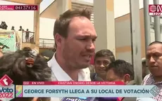 George Forsyth: Falta de respeto manchar una fiesta democrática mostrando votos y nombrando partidos - Noticias de george