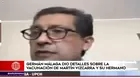 Germán Málaga dio detalles sobre la vacunación de Martín Vizcarra y su hermano