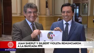 Juan Sheput y Gilbert Violeta renunciaron a la bancada PPK. Foto: América Noticias