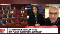 Gino Costa, congresista del Partido Morado. Video: Cuarto Poder