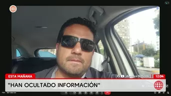 Gino Marzano denuncia ocultamiento de datos en caso de su hermana. Foto y video: América Noticias