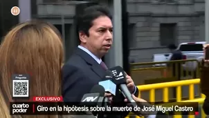 La muerte de José Miguel Castro, exgerente de Susana Villarán, presenta fuertes indicios de homicidio según peritos, contradiciendo la versión inicial de suicidio. Video: Canal N