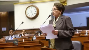 Gladys Echaíz, congresista de la República. Video: Canal N / Foto: Andina