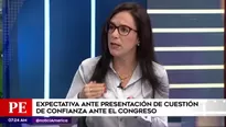 Marisa Glave, congresista de la República. Foto: América TV