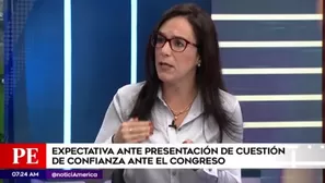 Marisa Glave, congresista de la República. Foto: América TV