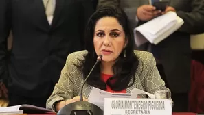 Ministra Gloria Montenegro se refirió a la comisión Lava Jato. Foto. Andina