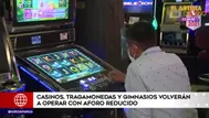 Gobierno autoriza el funcionamiento de casinos, clubes deportivos y templos con aforo mínimo