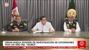 Gobierno lanza división policial contra extorsión liderada por Revoredo. Foto y video: AN