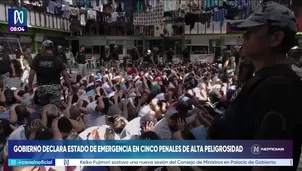 El Gobierno declaró por 60 días el estado de emergencia en cinco establecimientos penitenciarios de alta peligrosidad, como parte de las medidas para reforzar la seguridad y combatir las actividades de organizaciones criminales desde los centros de reclusión./ Video: Canal N