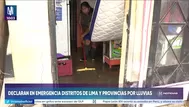 Gobierno declara estado de emergencia en VES y VMT por lluvias