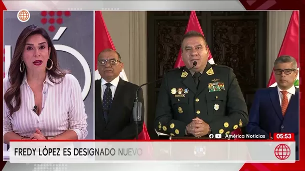 Gobierno designa a Fredy López Mendoza como comandante de la PNP. Foto: América Noticias