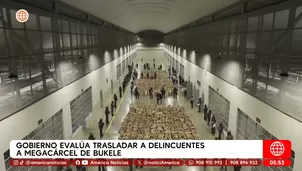 Gobierno evalúa trasladar a delincuentes a megacárcel de Bukele. Foto y video: América Noticias