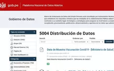 Gobierno implementó plataforma web de datos abiertos sobre proceso de vacunación - Noticias de datos-personales