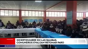 Conflicto en Las Bambas. Foto: América Noticias